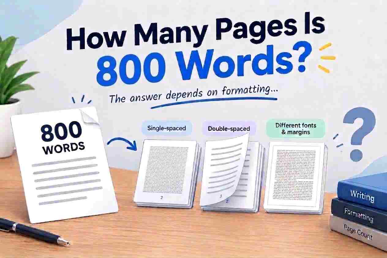 How Many Pages Is 800 Words? Complete Guide
