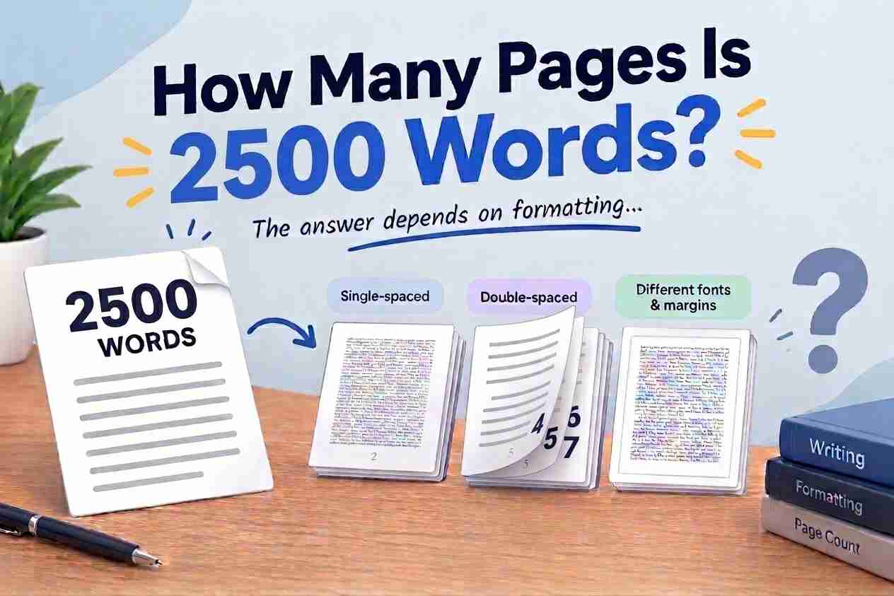How Many Pages Is 2500 Words? The Complete Guide